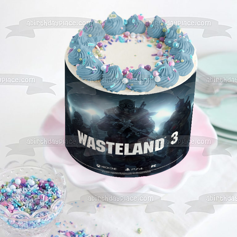 Imagen de decoración comestible para tarta de Wasteland 3 Ranger Squad ABPID51939 