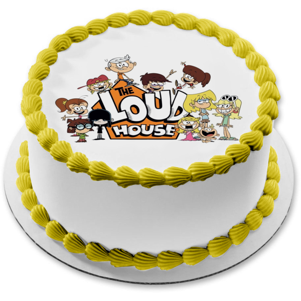 The Loud House Lori Leni Luan Lola Lucy Luna Lisa Lincoln Lily Lana Lynn Edible Cake Topper Image ABPID52085