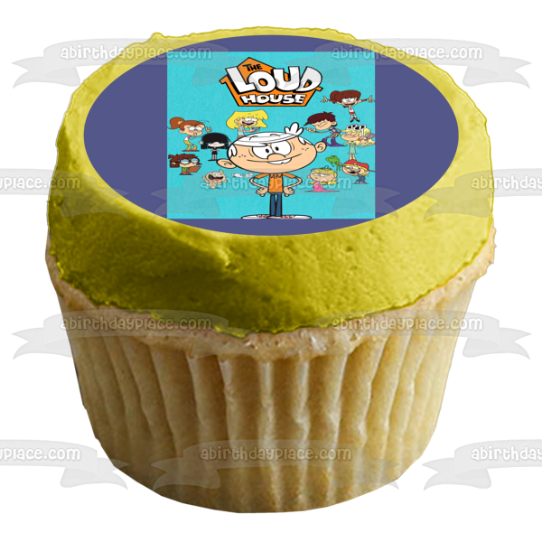 The Loud House Lori Leni Luan Lola Lucy Luna Lisa Lincoln Lily Lana Lynn Edible Cake Topper Image ABPID52087