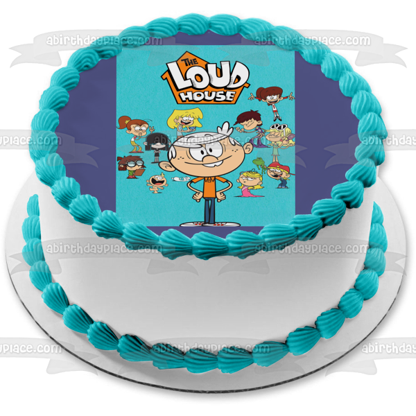 The Loud House Lori Leni Luan Lola Lucy Luna Lisa Lincoln Lily Lana Lynn Edible Cake Topper Image ABPID52087