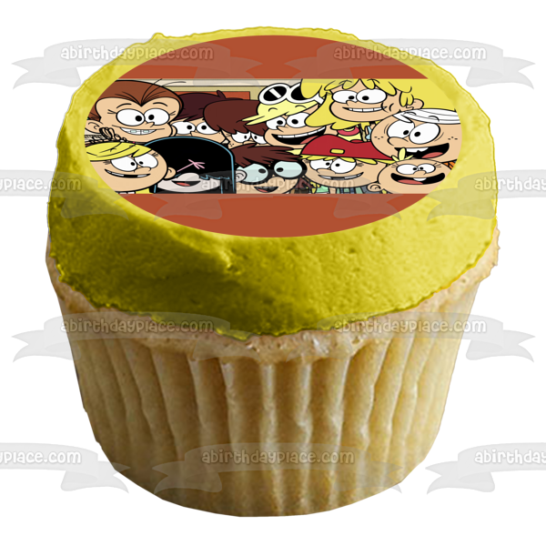 The Loud House Lori Leni Luan Lola Lucy Luna Lisa Lincoln Lily Lana Lynn Edible Cake Topper Image ABPID52088