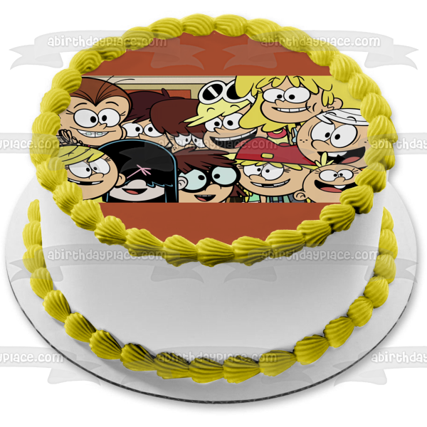 The Loud House Lori Leni Luan Lola Lucy Luna Lisa Lincoln Lily Lana Lynn Edible Cake Topper Image ABPID52088