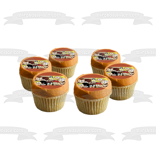 The Loud House Lori Leni Luan Lola Lucy Luna Lisa Lincoln Lily Lana Lynn Edible Cake Topper Image ABPID52088