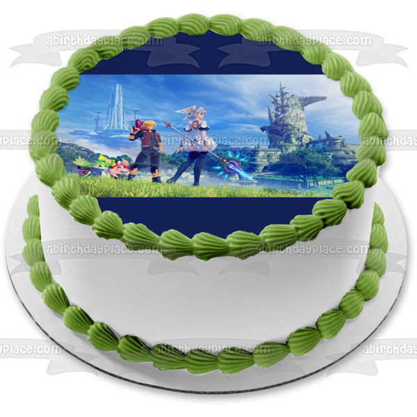 Imagen comestible para decoración de tarta de Xenoblade Chronicles Shulk Melia ABPID51949 