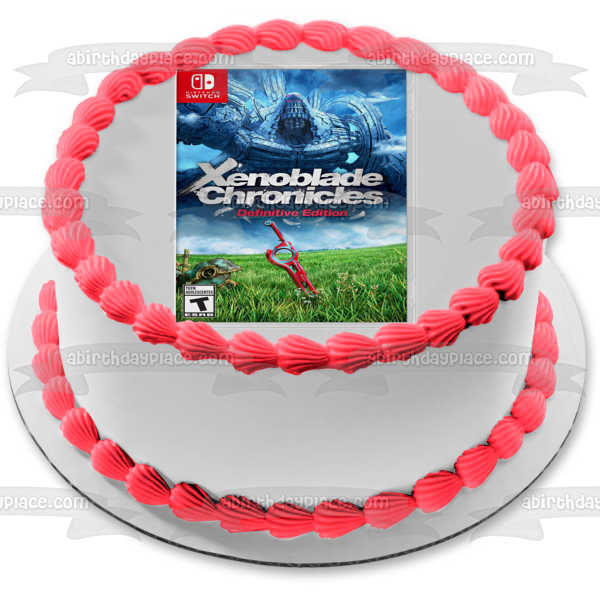 Xenoblade Chronicles Edición Definitiva Portada del videojuego Imagen comestible para decoración de tarta ABPID51950 