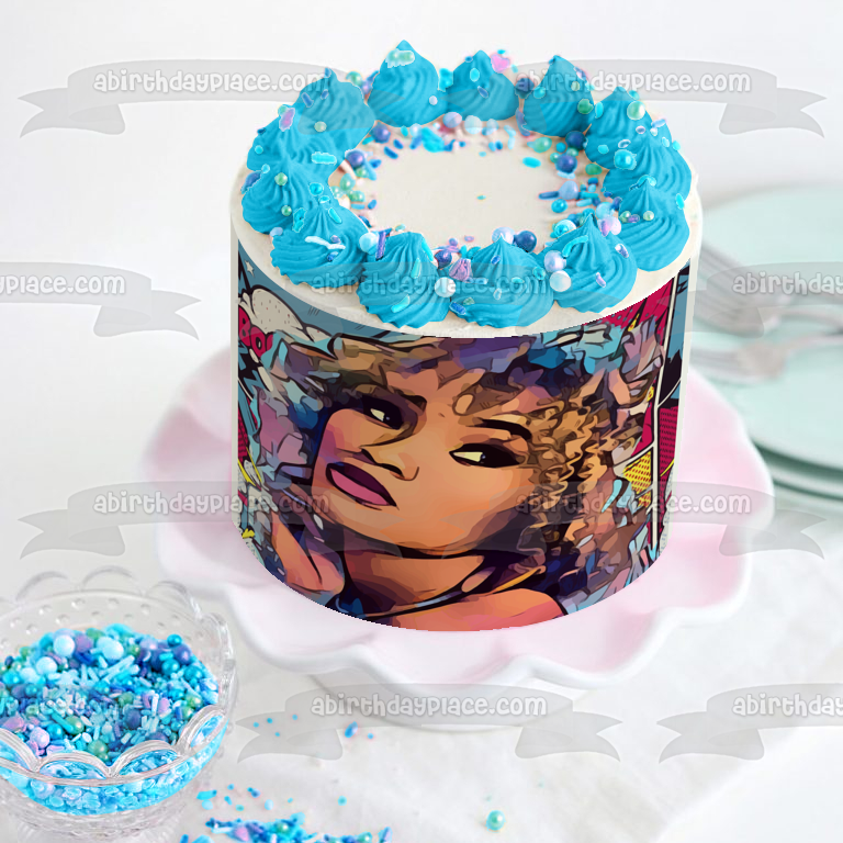 Imagen de decoración comestible para tarta Pop Art Comic Magic Dreamer Girl ABPID51977 