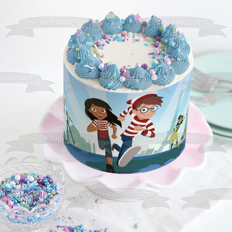 Where's Waldo Wenda Odlulu Wizard Whitebeard Fritz Edible Cake Topper Image ABPID52123