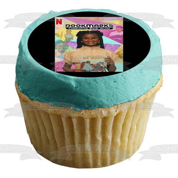 Bookmarks Celebrating Black Voices Edible Cake Topper Image ABPID52432