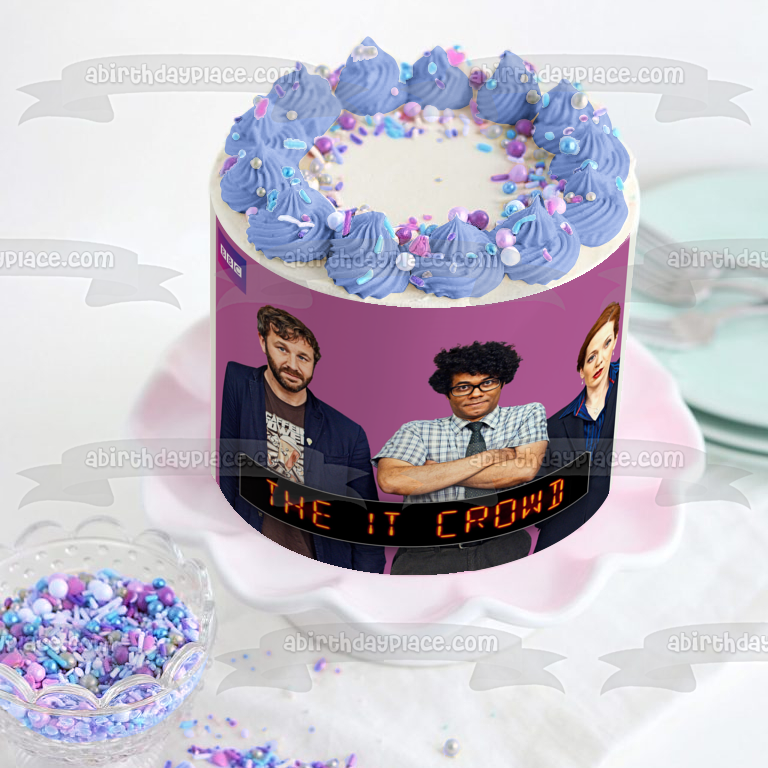 The It Crowd Roy Moss Jen Edible Cake Topper Image ABPID52182