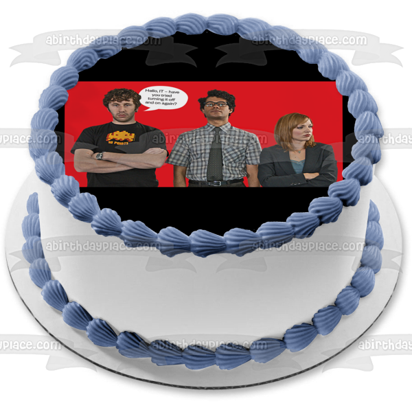 Hola: ¿Has intentado apagarlo y encenderlo de nuevo? Imagen de adorno comestible para pastel de It Crowd Ron Jen Moss ABPID52183 