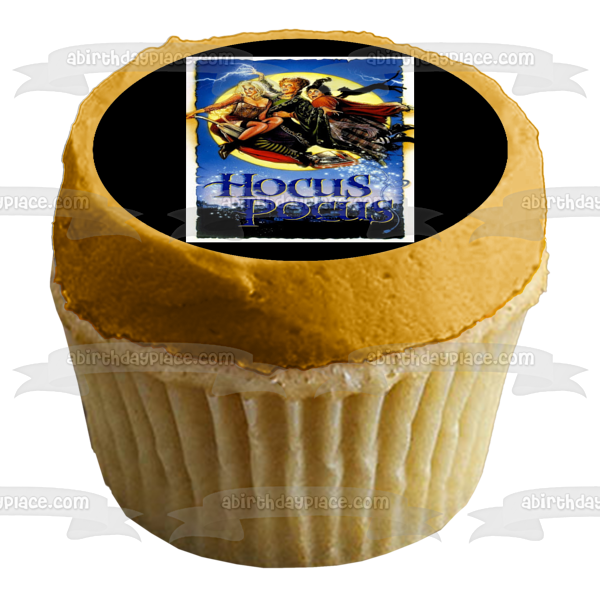 Póster de la película Hocus Pocus Sanderson Sisters Winifred Sarah Mary de Disney, decoración comestible para tarta, imagen ABPID52184 