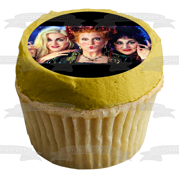 Imagen comestible para tarta de Disney Hocus Pocus Sanderson Sisters Winifred Mary Sarah ABPID52186 