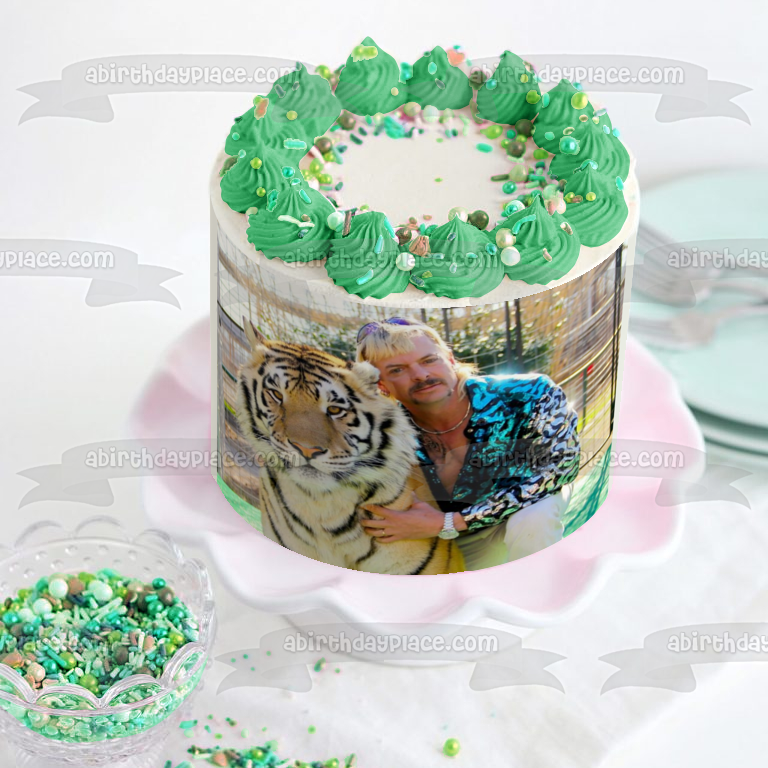 Imagen comestible para tarta de Tiger King Joe Exotic TV Show ABPID52188 