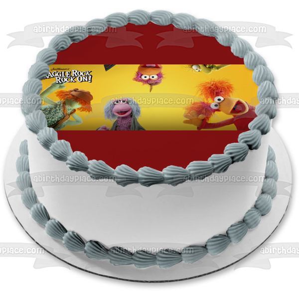 Fraggle Rock: Rock On! Red Fraggle Gobo Fraggle Monkey Fraggle Edible Cake Topper Image ABPID52470