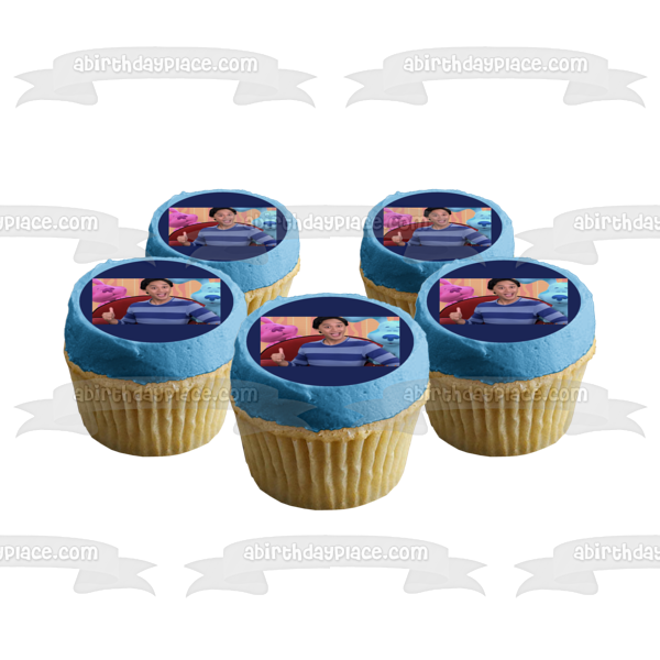 Blue's Clues & You! Josh Blue Magenta Edible Cake Topper Image ABPID52504