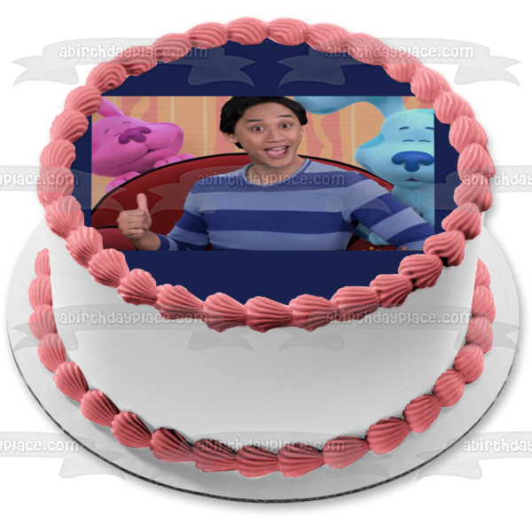 Blue's Clues & You! Josh Blue Magenta Edible Cake Topper Image ABPID52504