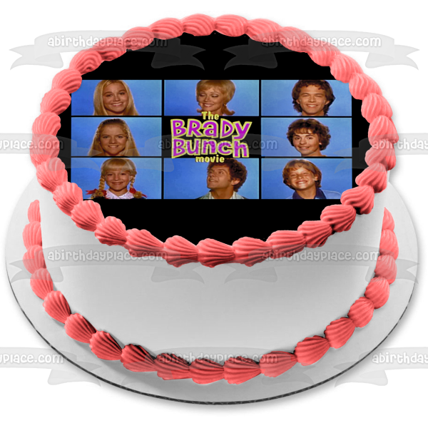 The Brady Bunch Movie Cindy Marcia Jan Carol Mike Peter Bobby Greg Edible Cake Topper Image ABPID52253