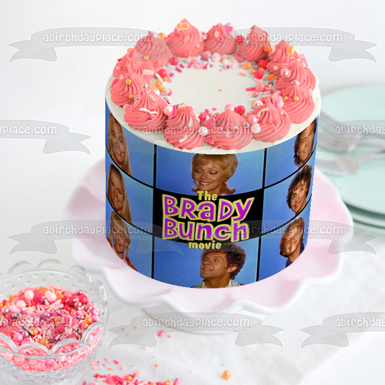 The Brady Bunch Movie Cindy Marcia Jan Carol Mike Peter Bobby Greg Edible Cake Topper Image ABPID52253