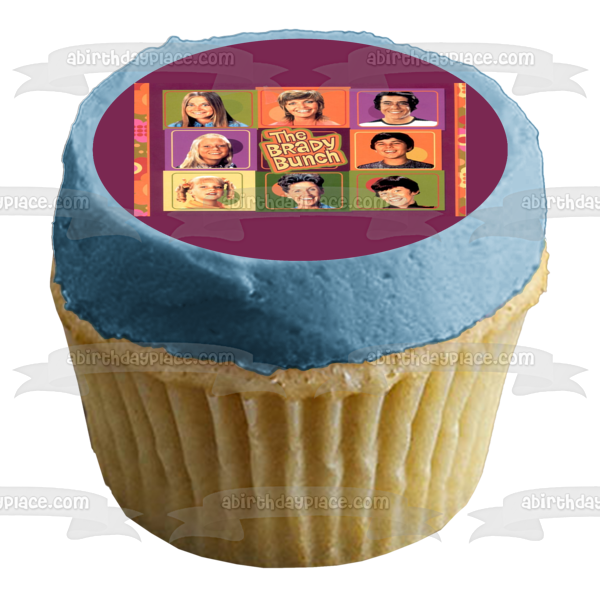 The Brady Bunch Carol Jan Marcia Cindy Greg Alice Bobby Peter Edible Cake Topper Image ABPID52255