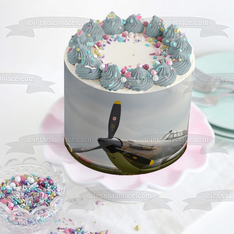 Focke-Wulf Fw 190 Airplane Edible Cake Topper Image ABPID52531