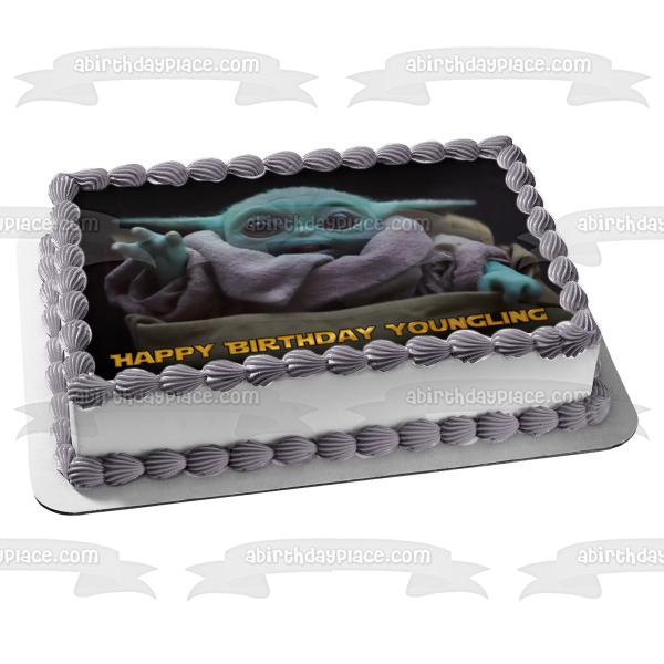 The Child from Disney's The Mandalorian Baby Yoda Edible Cake Topper Image ABPID52272