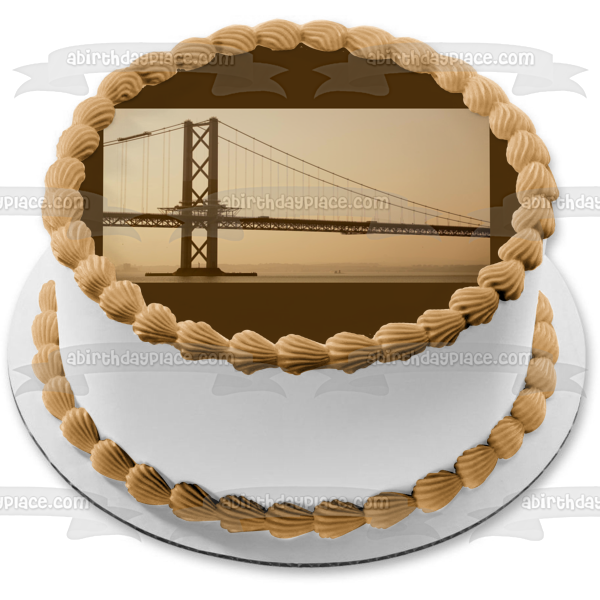 Ponte 25 De Abril Puente Lisboa Portugal Imagen comestible para tarta ABPID52544 