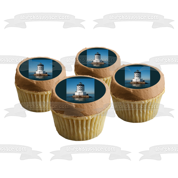 Angels Gate Lighthouse San Pedro California Edible Cake Topper Image ABPID52556