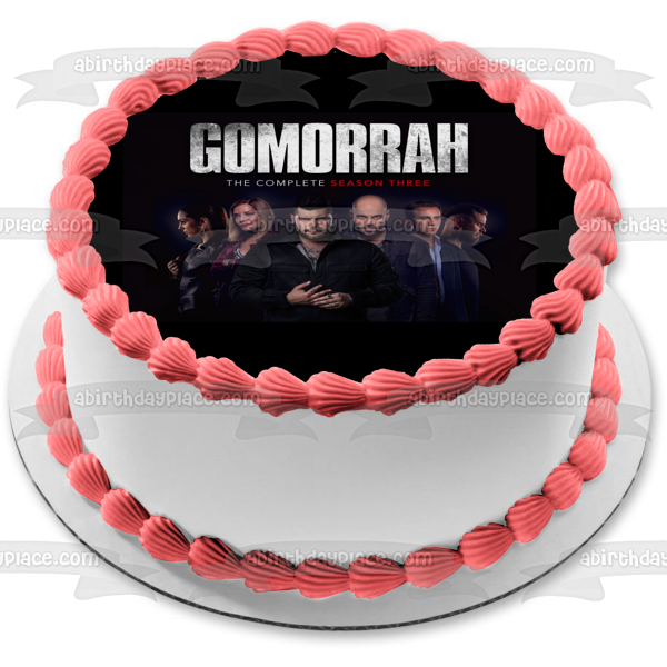 Imagen comestible para tarta de gángster del programa de televisión Gomorra ABPID52299 