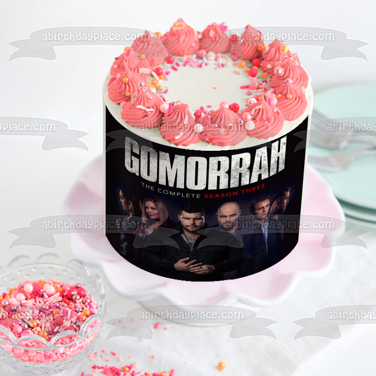 Imagen comestible para tarta de gángster del programa de televisión Gomorra ABPID52299 