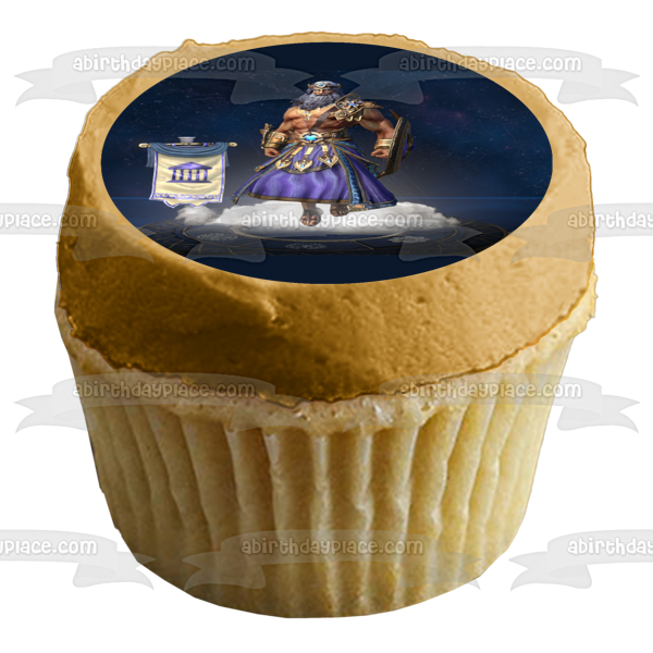 Imagen comestible para decoración de tarta Smite Zeus ABPID52312 