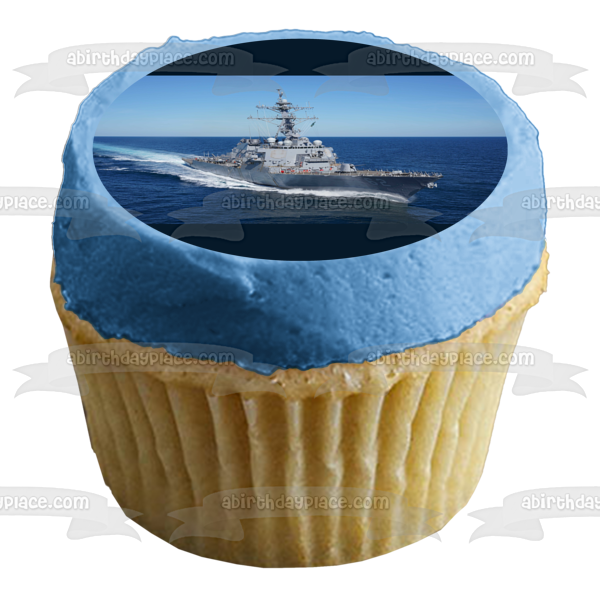 USS Fitzgerald Arleigh Burke-Class Destroyer Edible Cake Topper Image ABPID52580