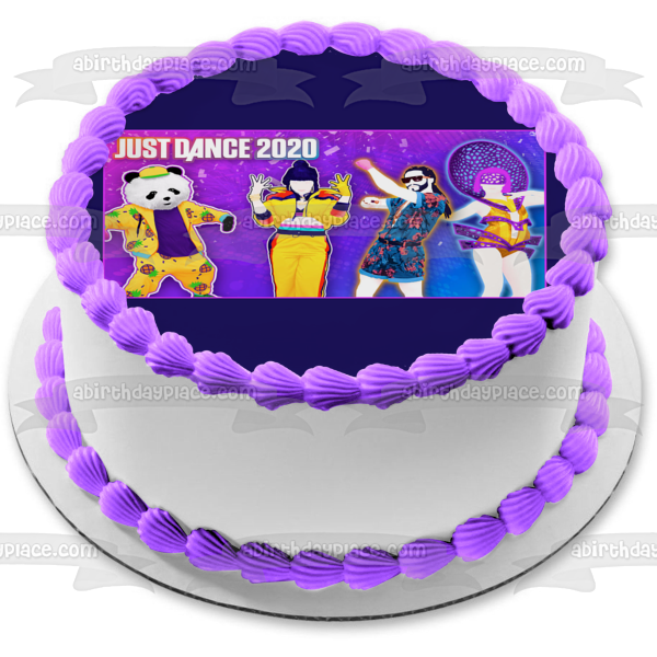 Adorno comestible para tarta Just Dance 2020, juego de baile, imagen ABPID52322 