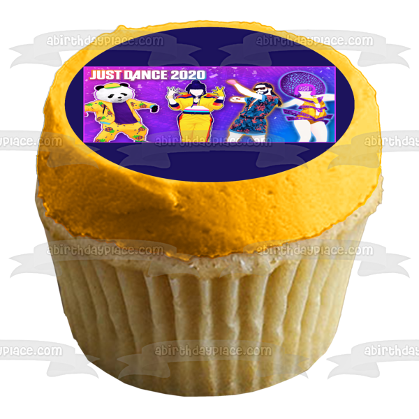 Adorno comestible para tarta Just Dance 2020, juego de baile, imagen ABPID52322 