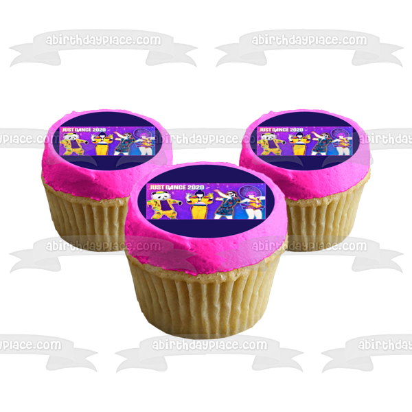 Just Dance 2020 Dancing Game Edible Cake Topper Image ABPID52322