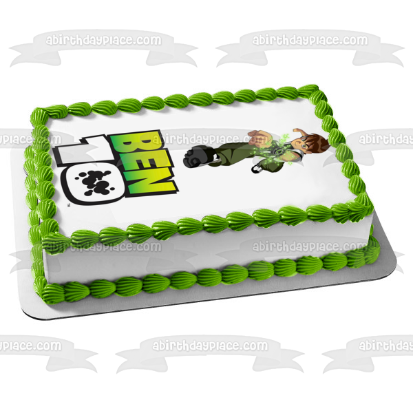 Ben 10 Logo Action Ben Tennyson Omnitrix Edible Cake Topper Image ABPID52617