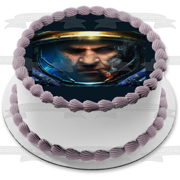 Imagen comestible para decoración de tarta Starcraft PC Gaming Blizzard RTS Terran Marine ABPID52635 