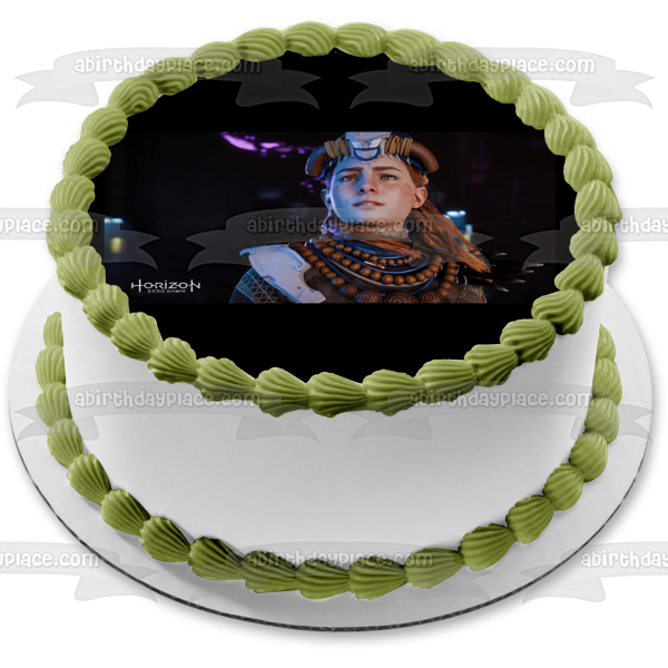 Imagen decorativa para tarta comestible Aloy para juegos de Horizon Zero Dawn para PS4 ABPID52668 