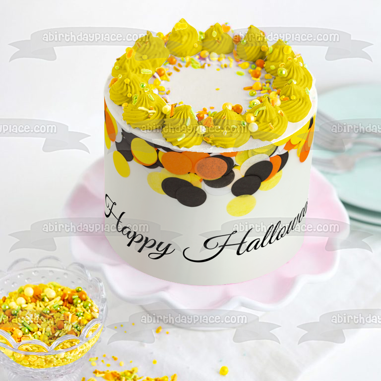 Imagen comestible para decoración de tarta feliz Halloween ABPID52691 