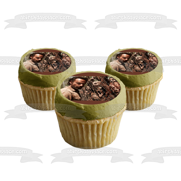 The Walking Dead Feliz Halloween Rick Grimes Zombies Imagen comestible para decoración de tarta ABPID52701 