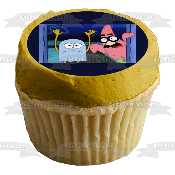 SpongeBob SquarePants Happy Halloween Patrick Halloween Costumes Trick or Treat Edible Cake Topper Image ABPID52703