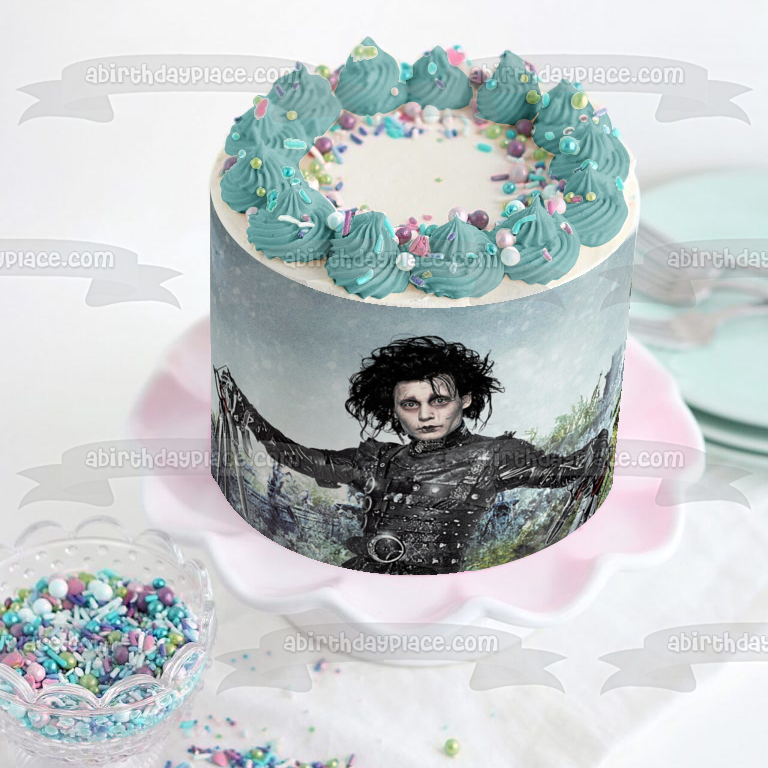 Edward Scissorhands Tim Burton Película Johnny Depp Imagen comestible para tarta ABPID52967 