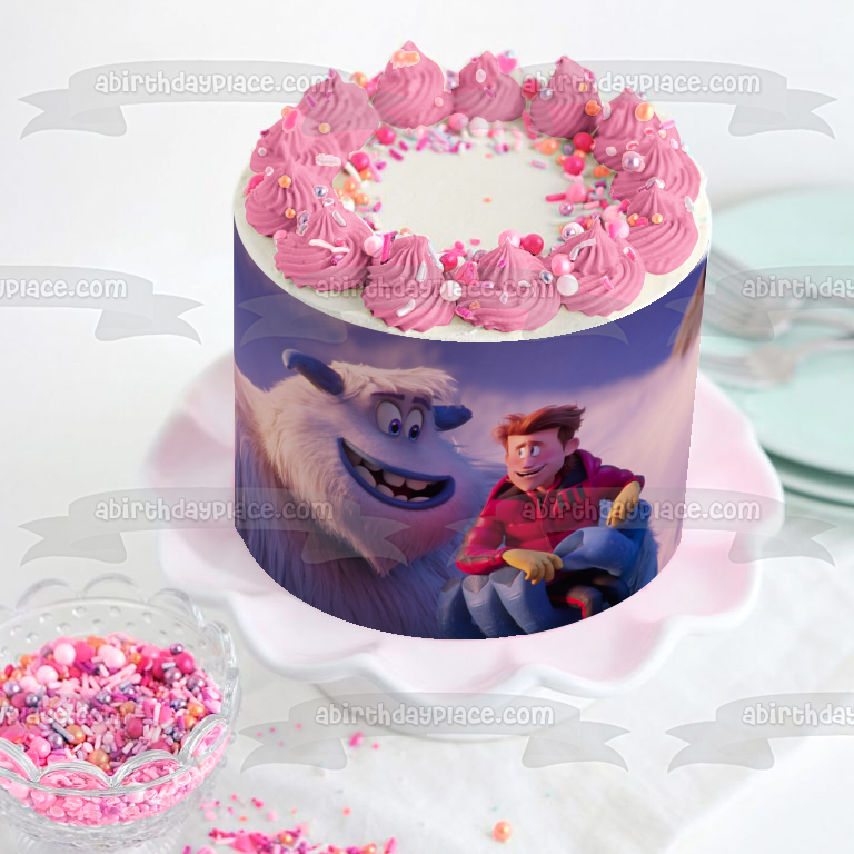 Smallfoot Yetti muñeco de nieve película Migo Percy decoración comestible para tarta imagen ABPID52975 