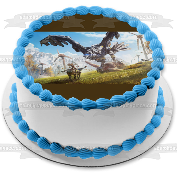 Imagen comestible para tarta de Horizon Zero Dawn Aloy Stormbird Gaming PS4 ABPID52736 