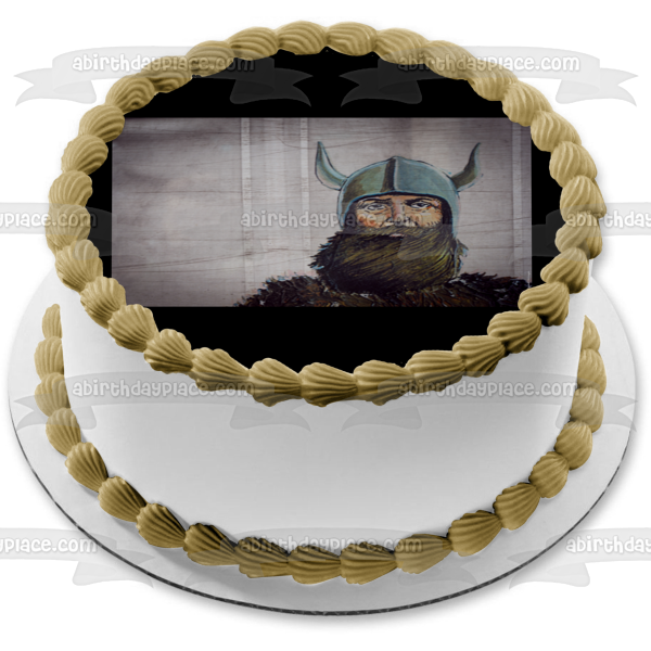 Imagen comestible para tarta de soldado medieval nórdico guerrero vikingo ABPID52744 