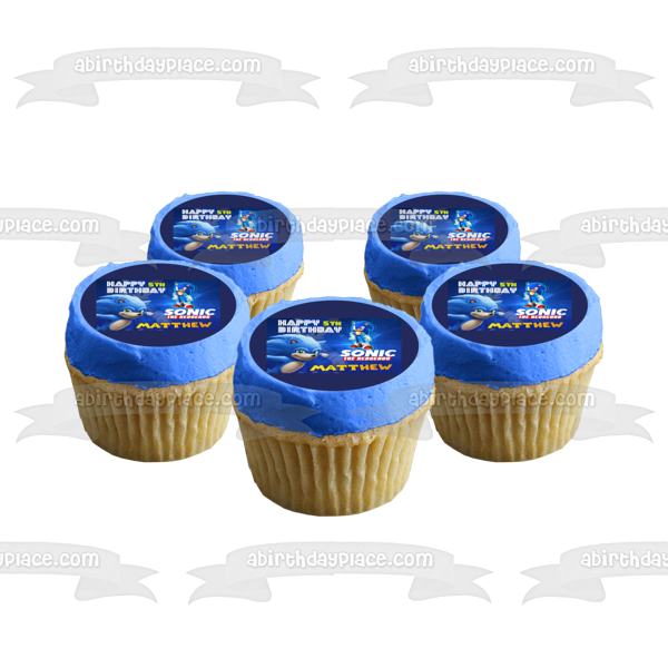 Sonic - Edible Cake Topper OR Cupcake Topper – Edible Prints On Cake (EPoC)