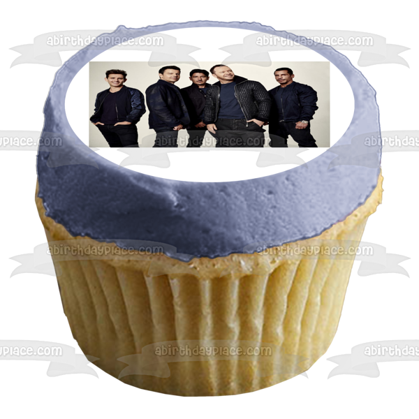 New Kids on the Block banda musical Donny Jordan Jonathan Joey Danny decoración comestible para tarta imagen ABPID53025 