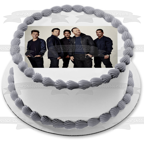 New Kids on the Block banda musical Donny Jordan Jonathan Joey Danny decoración comestible para tarta imagen ABPID53025 