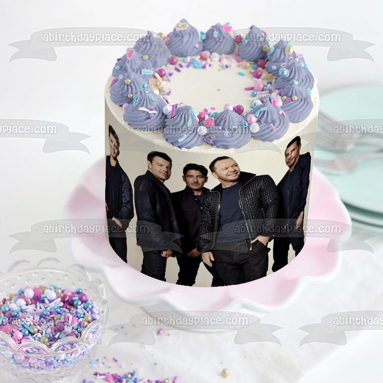 New Kids on the Block banda musical Donny Jordan Jonathan Joey Danny decoración comestible para tarta imagen ABPID53025 