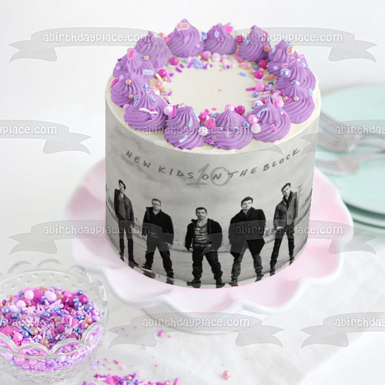 New Kids on the Block 10 Banda musical Donnie Jordan Jonathan Joey Danny Imagen comestible para decoración de tarta ABPID53026 