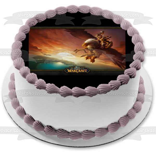 Imagen comestible para decoración de tarta de World of Warcraft MMO Gaming Gryffon enano ABPID52801 